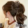 Presilha de cabelo banana em cetim estilo coreano, presilha vertical para mulheres, novo design 2026, visual de alta qualidade, adequada para rabos de cavalo altos, presilha de cabelo para a parte de trás da cabeça, acessório de cabelo