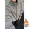 Artículo popular en stock 2026 Otoño/Invierno Más Terciopelo Talla Grande Chaqueta Polar Ártica Chaqueta Cálida Juvenil Engrosada Cuello Alto Cremallera Camisa