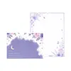 Conjunto de papel de carta simples e romântico, bênção criativa e presente comemorativo, carta com mensagem manuscrita, cartão de felicitações de papelaria de alta estética