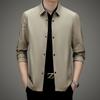 Atacado Mantsbo masculino outono novo casaco casual de moda manga longa masculino jovem gola simples