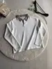 Camiseta de Manga Larga con Retazos de Espiga y Solapa para Hombre, Chaqueta Casual Relajada Estilo Old Money de Otoño, Sudadera Resistente Americana