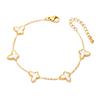 Estilo Coreano Celebridade da Internet Moda Pulseira de Concha Borboleta Aço Titânio Não Desbota Design de Nicho Pulseira Presente para Menina Acessórios