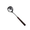 Vajilla de acero inoxidable 304 cuchara de cocina de nogal pala cuchillo tenedor pala para pastel cuchillo para pastel cuchara de acero inoxidable sopa