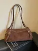 Bolso Boston retro minimalista de moda para mujer, nuevo modelo invierno 2025, bolso de hombro de color sólido de lujo ligero de alta gama