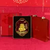 Nuevo adorno de velero de navegación fluida de oro puro 999 estilo chino, un regalo para proyectos y celebraciones de empresa