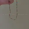 Pulsera Exquisita de Orquídea Pequeña de Otoño para Mujer, Pulsera Simple de Mejor Amiga Mori Girl Ins Versátil de Gama Alta