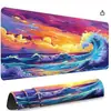 Alfombrilla de ratón transfronteriza Atardecer Kanagawa Gradiente Naranja Púrpura Azul Alfombrilla de escritorio Fábrica Alfombrilla para escritorio de computadora Xu