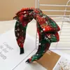 Diadema de Moda Navideña Otoño e Invierno Europeo y Americano para Mujer, Diadema Estampada para Lavarse la Cara en Casa, Diadema Decorativa Festiva