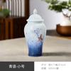 Venta de Liquidación Cerámica Lata de Té Gran Capacidad Porcelana Azul y Blanca Té Negro Frasco de Almacenamiento Sellado Frasco General Frasco de Almacenamiento a Prueba de Humedad