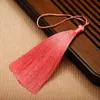 Marcador de libro largo con borla estilo antiguo, 12 cm, nudo chino, para Hanfu tradicional, accesorios colgantes DIY.