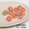 Cuentas Lindas Pintadas a Mano Corazón Colorido Verano Dopamina Accesorios para Ropa Cuentas Sueltas DIY Niña con Cuentas Puntos