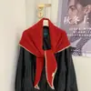 Atmósfera Estilo Coreano ~ Chal para Mujer en Otoño e Invierno, Bufanda Tejida para Mujer con Múltiples Estilos de Atado, Bufanda Triangular para Protección del Cuello, Chaleco Anudado