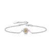 Rueda de la Fortuna Más Vendida En Stock Al por Mayor Pulsera de Plata S925 Margarita Versátil Moda Femenina de Gama Alta Diseño Sencillo