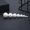 Suministro ABS Alto Brillo Agujero Recto Perla de Imitación Con Cuentas Material para Joyería DIY Blanco Redondo Cuentas Sueltas Accesorios para Collares Accesorios
