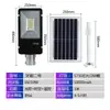 Luminária Pública Solar à Prova d'Água para Exterior Ultra Brilhante Alta Potência Controle Inteligente de Luz Iluminação de Estrada Poste Alto Iluminação de Engenharia