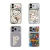 Adecuado para Apple para Transformar Instantáneamente en 18Promax Funda de Teléfono iPhone de Gato Kt Pintura al Óleo de Dibujos Animados Linda, Personalización de Carcasa Dura y Blanda Corning