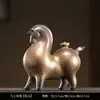 Ornaments Cerâmicos Tangma Pequena Fortuna Sala de Estar Entrada Armário de Vinho Decoração de Mesa Mesa Decoração de Zodíaco Cavalos