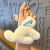 Nuevo Llavero de Peluche Divertido de Gato Colgante de Gato de Peluche Lindo con Gafas Colgante para Mochila de Estudiante