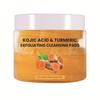 Discos limpiadores de cúrcuma para comercio transfronterizo, disco limpiador de cúrcuma, exfoliante, limpieza facial
