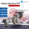 Rodízios Universais de 1 polegada em TPR Cromado do Fabricante com Freios, Rodízios Silenciosos, Rodízios para Móveis Planos Mais Vendidos no Exterior