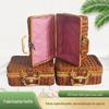 Bagagem de mão na mão rattan bagagem de mão retrô cesta de bambu armazenamento bagagem de vime mala de mão