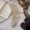 Calcetines de cachemira para mujer para otoño e invierno, engrosados, estilo retro japonés, patrón de rombos, calcetines de media pantorrilla, encaje dulce, color liso, calcetines holgados versátiles para mujer