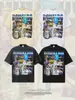 Camiseta Pura de Algodón Nueva para Hombre 2026 Transfronteriza Cristiano Ronaldo, Estilo Retro Americano, Cuello Redondo, Hombro Caído, Peso Pesado, Corte Holgado, Versátil Camiseta de Manga Corta para Hombre