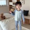 Pijama para Niños, Conjunto de Ropa de Otoño para Niños, Traje de Licra Resistente al Agua de Color Sólido, 25 Prendas de Casa para Otoño e Invierno para Niños y Niñas