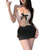 Lingerie Sexy Fantasma Puro Desejo Traje de Secretária Uniforme Ol Pijama de Cama Recorte Sexy Uniforme de Três Peças Grátis