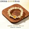 Pulsera Estilo Mismo de la Perla Tesoro del Oso Cristal Rosa Amatista Palacio de Buda para Mujer Pulsera de Diseño de Nicho de Lujo Ligero Regalo para Mejor Amiga