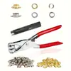 Herramienta de hebilla de ojal de aire de flor de 6 mm juego Accesorios para equipaje Ojal de zapato Hebilla de ojal redonda de metal Pinzas de presión manual Transfronterizo