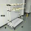 Estante para Colgar Arnés de Cables Tubería Compuesta Lean Estante de Taller Estante para Cables Electrónicos con Ruedas Estante de Materiales Ajustable Fabricante