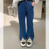 Pantalones Lisos para Niños 2026 Estilo Coreano de Moda Cintura Media Denim Primavera/Otoño Pantalones Largos de Mezclilla para Niñas Mezclilla