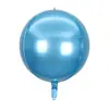 Globos Populares Transfronterizos de Película de Aluminio Azul Perlado 4D de 10 Pulgadas 18 Pulgadas 22 Pulgadas 32 Pulgadas Suministros de Decoración para Fiesta de Cumpleaños de Papel de Aluminio