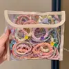 Banda de Goma Marrón Cuerda para el Cabello de Mujer Alta Elasticidad Duradera Nuevo Estilo Anillo para el Cabello Cola de Caballo Alta Cuerda para la Cabeza de Alto Sentimiento