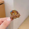 Novo Presilha de Acetato Estilo Coreano para Meninas com Cabelo Semi-Preso na Nuca, Mini Presilha de Tubarão Pequena, Presilha de Cabelo Doce e Versátil