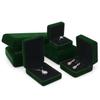 Caja de anillo creativa de franela de alta calidad caja de anillo de alta gama caja de collar caja de regalo caja de pulsera caja de tres piezas