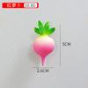 Imán de nevera de simulación de frutas y verduras de PVC Mini Fresa Sandía Manzana Cereza Lichi Piña imán de nevera