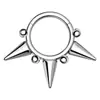 Moda Europeia e Americana Aço Inoxidável 316 Argola de Nariz Atacado Amazon Coração de Pêssego Incrustado com Zircônia Joia de Piercing para Septo Nasal Dupla Face