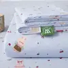 Sábana de Cama de Gasa de Doble Capa Grado Materno e Infantil Clase A Pieza Única Dormitorio Persona Sola Engrosada No Algodón Algodón Puro Funda de Edredón Funda de Almohada Juego de Tres Piezas 3
