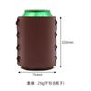 Funda de cuero para taza de Coca-Cola, funda de PU para botella de pastel, funda para lata de cerveza de 330 ml, funda para botella de bebida, bolsa de cuero