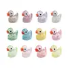 Micro-paisagem Fofa Glitter Fino Pato Amarelo Pequeno Boneca Acessórios Decorativos DIY Mini Ornamento de Mesa