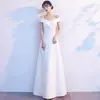 Vestido Vermelho Ombro a Ombro para Mulheres, Vestido Longo Evasê com Cintura Marcada e Pregas, Vestido Emagrecedor para Banquete e Brinde, Elegante Vestido de Anfitriã para Eventos Sociais