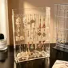 Caja de Almacenamiento de Joyería, Exquisitos Pendientes de Alta Gama, Pendientes, Collares, Pulseras, Estante Transparente Antioxidante de Gran Capacidad Accesible de Lujo
