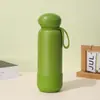 Nueva taza isotérmica de acero inoxidable transfronteriza con pajilla y asa, botella de agua portátil para deportes al aire libre, personalizable