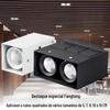 Teto especial quadrado de duas cabeças LED lâmpada montada superfície downlight cob comercial bucket lamp alumínio grade quadrada spotlight