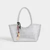Bolso Tejido de Gran Capacidad para el Trabajo Diario de Mujer 2025 Nuevo Bolso Tipo Cesta de Verduras de Alta Gama Bolso Tote de Moda Versátil