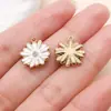Pingentes de Gota de Óleo de Flor Branca Pura Margarida Flor de Cerejeira Rosa Crisântemo Brincos Pulseira Acessórios de Joia DIY Atacado