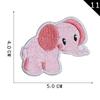 Parche Bordado de Elefante de Dibujos Animados con Logo de Computadora Yuanda Parche Bordado Parche de Bordado Accesorios para Ropa Zapatos y Sombreros DIY Accesorios Parche de Tela