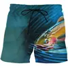 Pantalones de Verano con Estampado de Paisaje 3D y Peces Pantalones Deportivos de Playa Estampado de Animación Cuadros Casual Secado Rápido Pantalones de Surf para Hombre Fitness 20